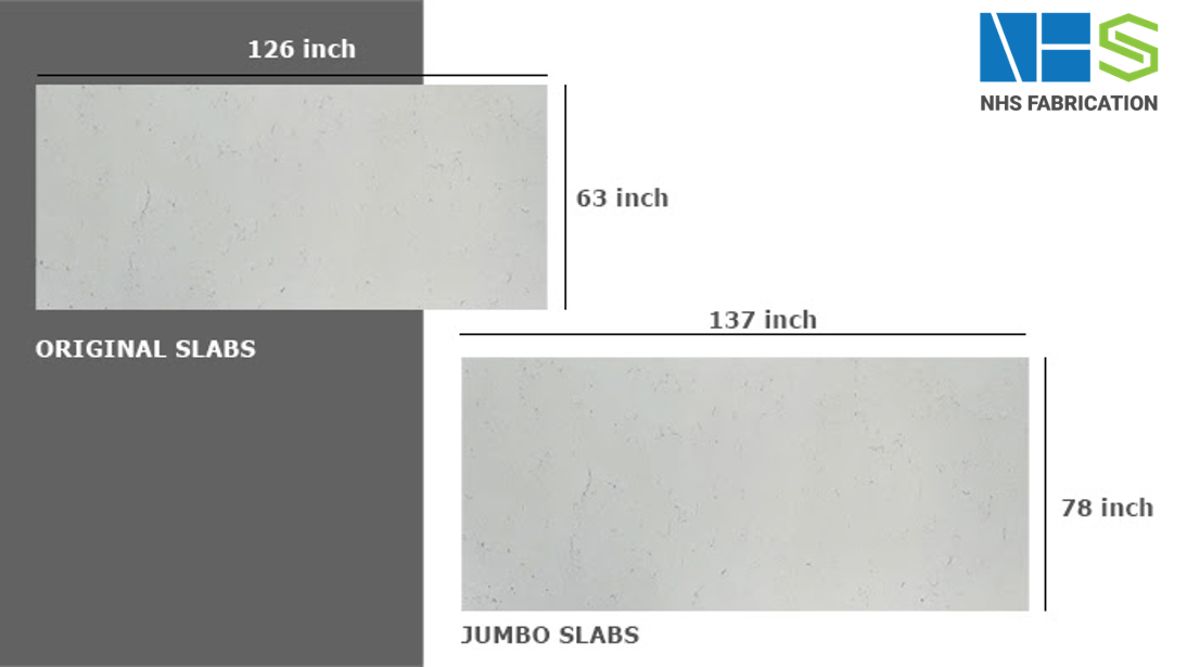 Quartz slab size What are the dimensions of NHS’s slabs? Dragon Quartz